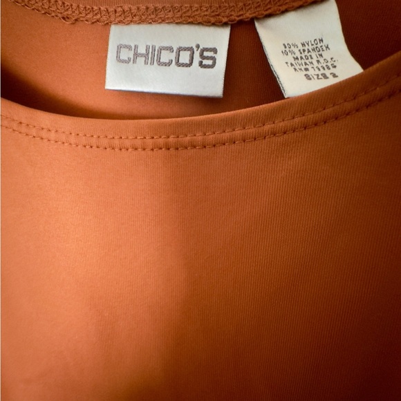 COPY - Women’s Chico’s Tank Top Rust Color Size 2 - Picture 2 of 3